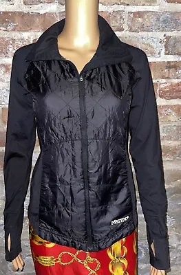 Womens MARMOT Black Running Active Quilted Stretch Variant Lightweight Jacket XS • $34.99