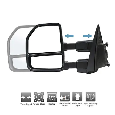 Towing Mirror For 2017-2020 Ford F250-F550 Power Heated Signal Driver Left Side • $136.02