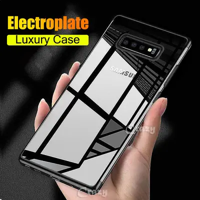 $5.99 • Buy Samsung Galaxy S8 S9 S10 Plus S10e Note 9 Plating Rubber Clear Slim Case Cover