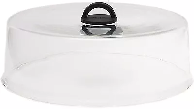 Tall Microwave Tempered Borosilicate Glass Plate Cover With Black Easy-Grip S... • $52.53