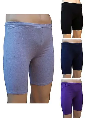 CHEX Cotton Lycra Shorts Mens Unisex Keep Fit Fitness Aerobic Exercise Dance • £6.50