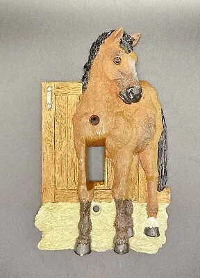 VTG 1993 Vicki Lane Hand Painted Horse Decorative Switch Plate Cover • $21.99