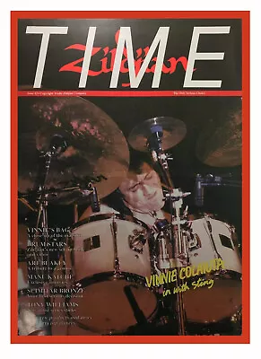 1991 Vinnie Colaiuta Photo In With Sting Cover Zildjian Time 11-3/4  X 16-1/2  • $9.99