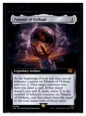 MTG Magic Lord Of The Rings #381 Palantír Of Orthanc Mythic Extended Art (Qty) • $9.99