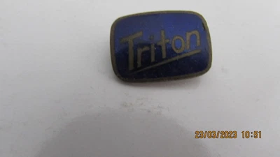 £10 • Buy Vintage Collectable Ename Triton Motorcycle Badges