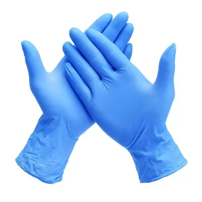 Box Of 100 Blue Nitrile Powder Latex Free Exam Gloves. Medical & Food Use. • £5.75