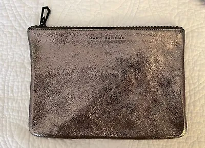 Marc Jacobs For Target / Neiman Marcus Distressed Pewter Leather Clutch • $9.99