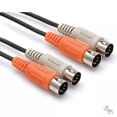 Hosa MID-204 Dual MIDI Cable Dual 5-pin DIN To Same EMI RFI Rejection 4 M • $18.95