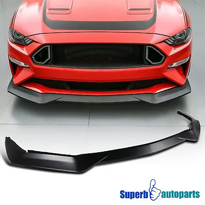 Fits 2018-2019 Mustang GT R Spec Style Front Bumper Lip Chin Spoiler Splitter • $146.28