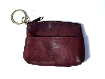 Vintage Genuine Leather Coin Purse Card Holder Wallet Clutch Zipper Change Bag • $6.20