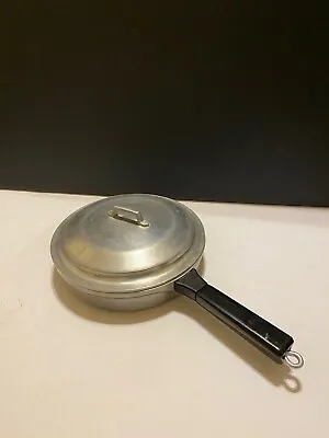 Miracle Maid Cookware G2 Vintage 9  Cast Aluminum Skillet Pan With Lid Wood Hand • $29