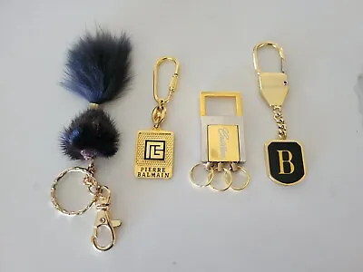 Vintage Collectible Keychains - Cadillac Pierre Balmain Volvo And Bally Keychain • $45