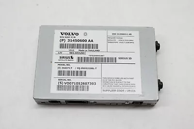 16 Volvo S60 T5 Sirius Satellite Radio Control Module 31450600 Aa Oem 2014-2018 • $265