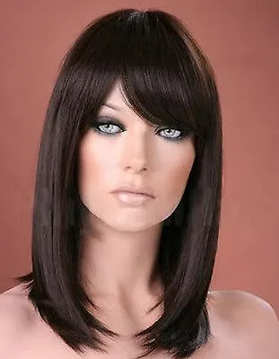 £16.99 • Buy Ladies Long Blonde Hair Wig Black Brown Red Full Fashion Wig Forever Young Wigs