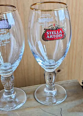 2 X Stella Artois Pint Chalice Glasses 20oz • £9.99