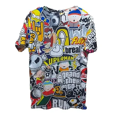 Mr 1991 Inc T-Shirt Pop Culture Preowned Size Small Tshirt Simpson's GTA  • $19.54