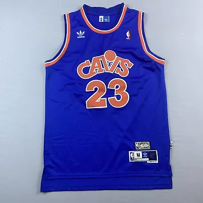 Lebron James Cleveland Cavaliers #23 Jersey Adidas Medium Blue Hardwood Classics • $49.95