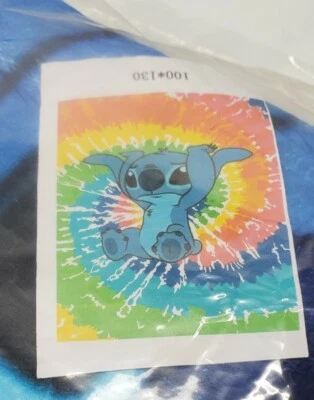 $23.99 • Buy Lilo & Stitch Tie-dye Fleece Flannel Throw New In Sealed Bag Free Shipping 