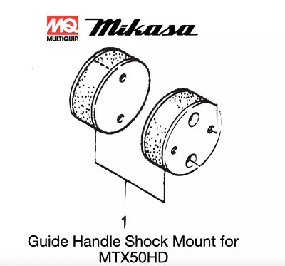 Shock Mount (1 Pc) For Multiquip Mikasa MTX50HD Rammers 368347630 • $52.20