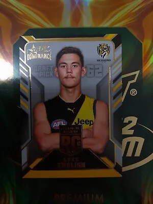 $27.50 • Buy 2019 AFL Select Dominance Rookie Card Luke English #164 / 250 Richmond Tigers