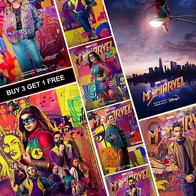 Ms Marvel Posters A4 A3 A5 Prints Art Marvel TV Series Kamala Khan Poster MCU  • £2.99