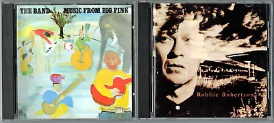 THE BAND Music From Big Pink + ROBBIE ROBERTSON S/T Robbie Robertson 2 CD LOT! • $4.92