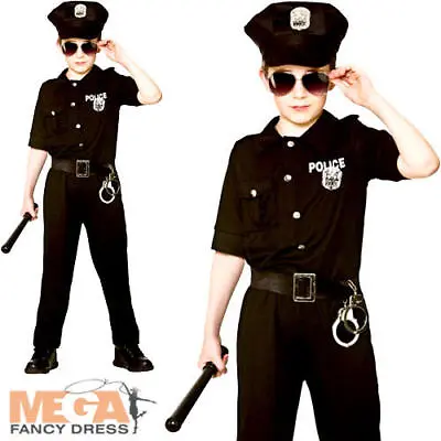 £14.99 • Buy New York Cop Boys Fancy Dress USA Police Uniform Kids Childrens Costume Outfit