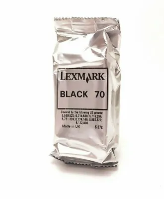 UNBOXED Genuine OEM Lexmark 70 12AX970E Printer Ink Cartridge - Black • £5