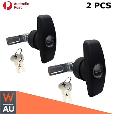 2X Small Canopy T Lock Handle Replacement For Canopy Trailer Toolbox Keyed Alike • $44