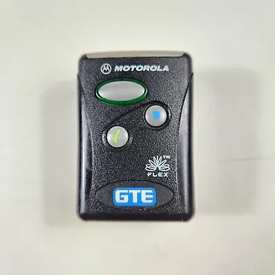 Motorola Flex GTE Pager Beeper Black Compact Vintage 1990s Tested & Works • $19.99