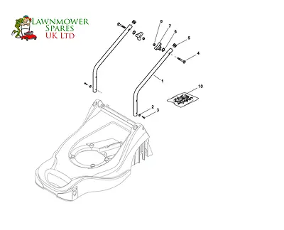 Mountfield Hp414 Petrol Lawnmower Lower Handle Assembly Parts  • £12.98