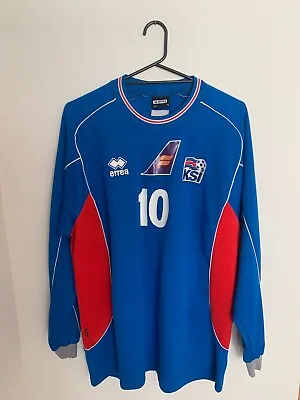 Iceland Football Shirt 2004-2006 LS Size: XL • £54