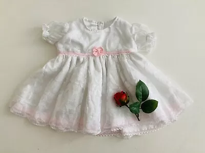 Girl Baby White Dress 0-3 Months • £13.20