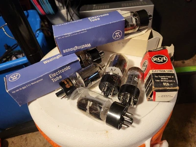 $12 • Buy Vintage Tubes Vacuum Electronic Radio Lot 