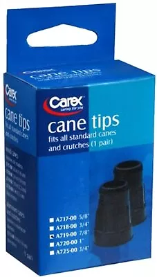 CARA CANE TIPS 7/8  BLACK CAREX  2 Tips Per Box  • $3.69