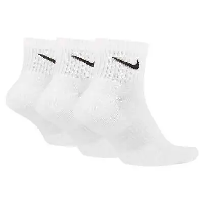 Nike - Everyday Cushioned Ankle Socks White 3 Pack • $30