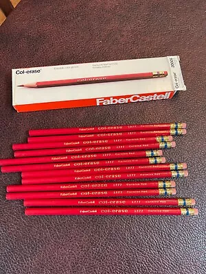 Erasable Color Pencil Faber Castell Vintage Col-erase Red • $13.99
