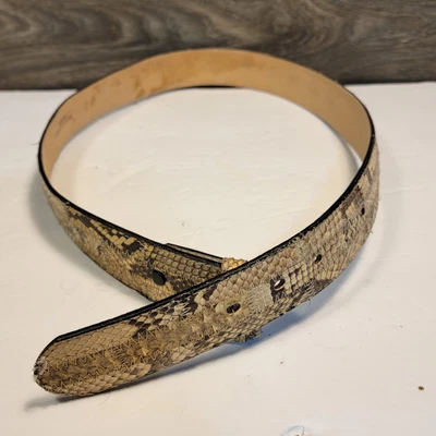 $36.85 • Buy VTG Tony Lama Belt Unisex Boa Size 36 Made In USA   Snake Skin 29532