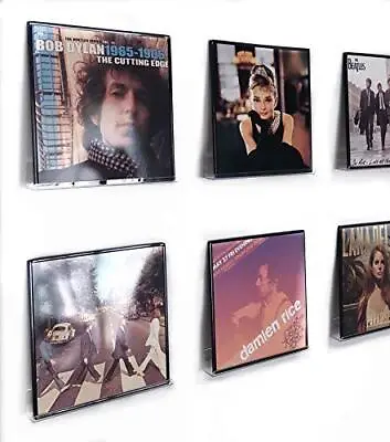 6 Pcs Vinyl Record Shelf Wall Mountclear Acrylic Album Record Holder Display She • $24.29