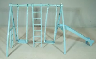 Vintage 1960s Dollhouse Plastic Swing Set With Sliding Board. • $6.99