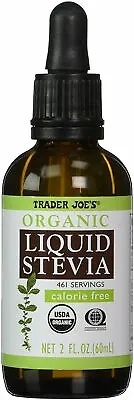 FRESHEST! EXP 6/2025 Trader Joe's Organic Liquid Stevia 2fl Oz Calorie Free • $12.94