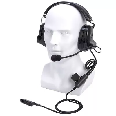 U94 PTT Tactical Headset Noise Reduction Shooting For Motorola GP140 GP320 Radio • $119.99