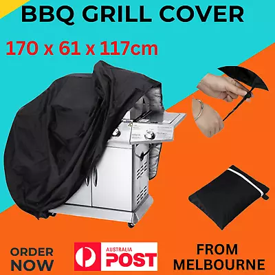 BBQ Cover 4 Burner Waterproof Outdoor Gas Charcoal Barbecue Grill Protector • $30