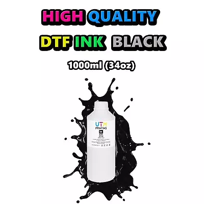 Black DTF Ink 1000ml (34 Oz) For Epson Based Printers • $39.99