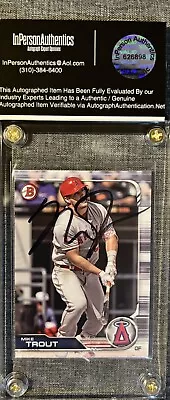 2019 Topps Bowman #1 Mike Trout Auto On Card Angels MLB All Star 🔥Authentic • $159