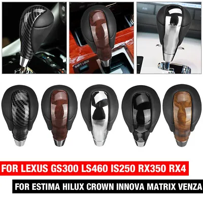 Gear Stick Shift Knob PU Leather For Toyota Lexus GS300 LS460 IS250 RX350 RX45 • $13.77