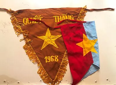 FLAG  VC Vietcong NVA NLF North VN Army Flag TO WIN In 1968 Year VIET CONG W • $39