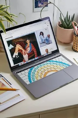 Macbook Pro 13” / 15” Keyboard Cover Touchbar Laptop Silicone Pastel Rainbow Nwt • $4.46