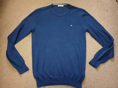 £20 • Buy J.Lindeberg Blue Cotton Jumper Size Medium