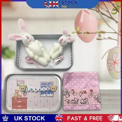 Easter Pocket Rabbit In Iron Box Stuffed Bunny In Box Birthday Gifts For Friends • £7.99